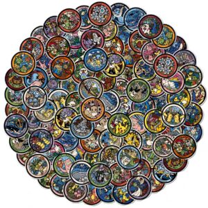 Lot de 100 Autocollants Pokémon – Style Dessin / Kawaii